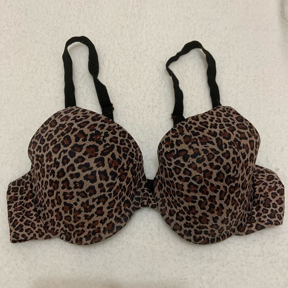 Illusion Bra Size‎ 36C Animal Print Underwire Cotton/ Spandex